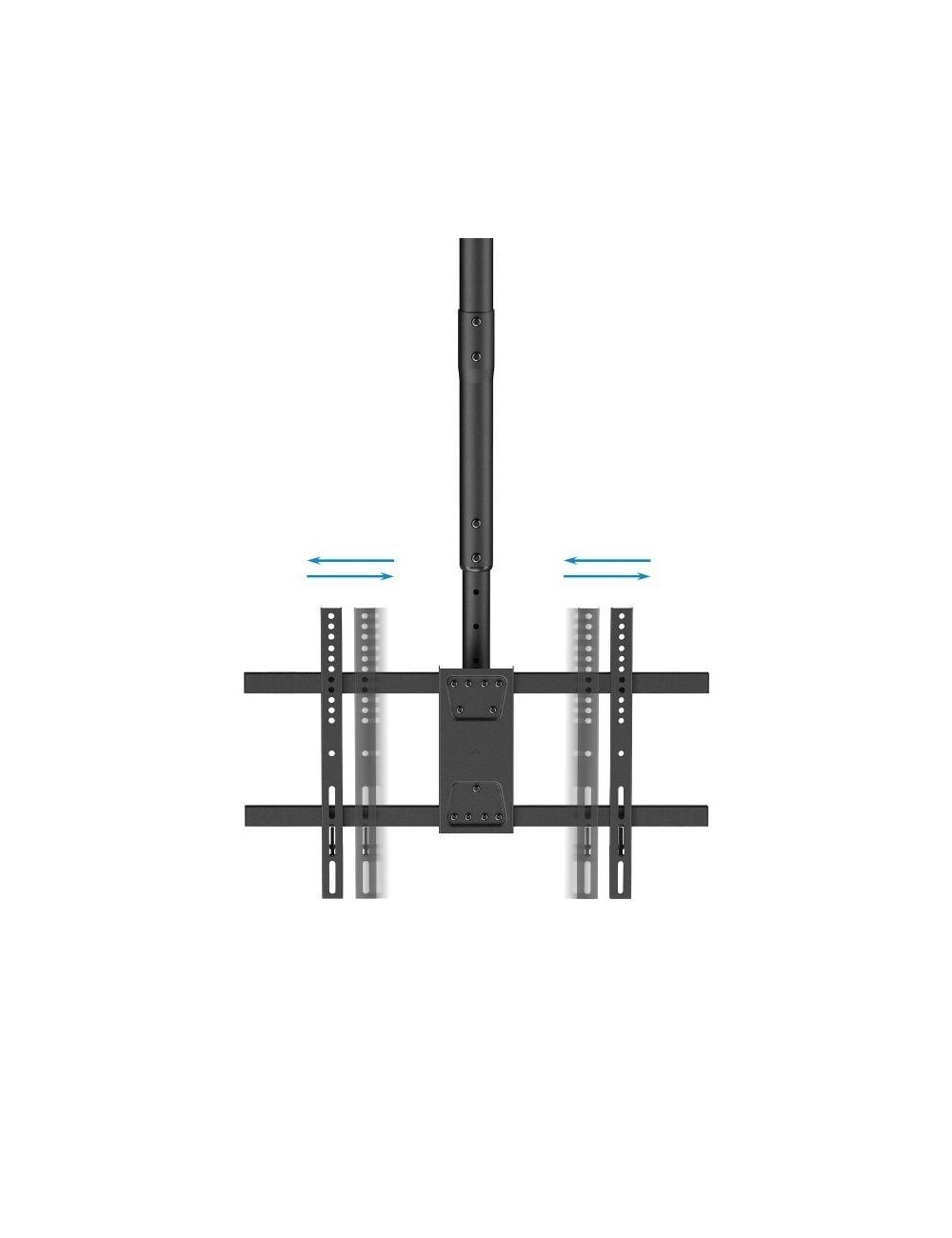 Soporte de Techo Giratorio/ Inclinable/ Nivelable TooQ LPCE1186TSLI-B para TV de 43-86'/ hasta 60kg