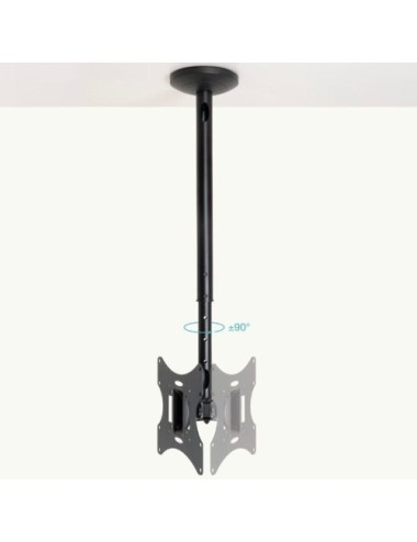 Soporte de Techo Giratorio/ Inclinable/ Nivelable TooQ LPCE2301TSLI-B para TV de 23-42'/ hasta 30kg