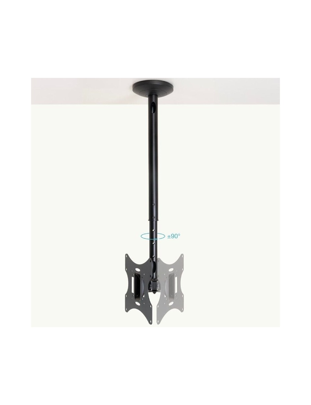 Soporte de Techo Giratorio/ Inclinable/ Nivelable TooQ LPCE2301TSLI-B para TV de 23-42'/ hasta 30kg
