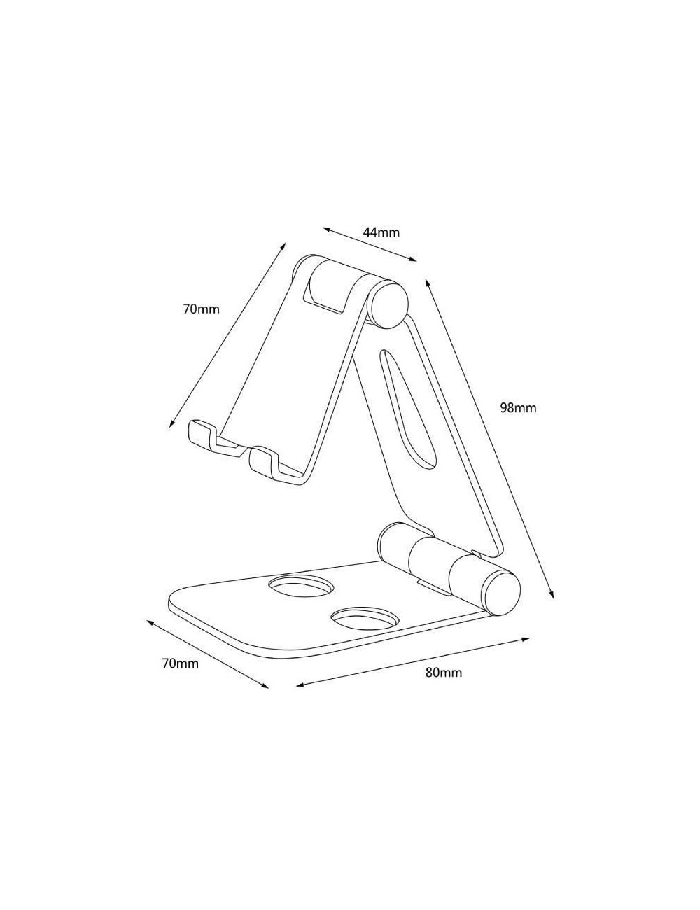 Soporte para Smartphone/Tablet Aisens MS2PM-086/ Plata