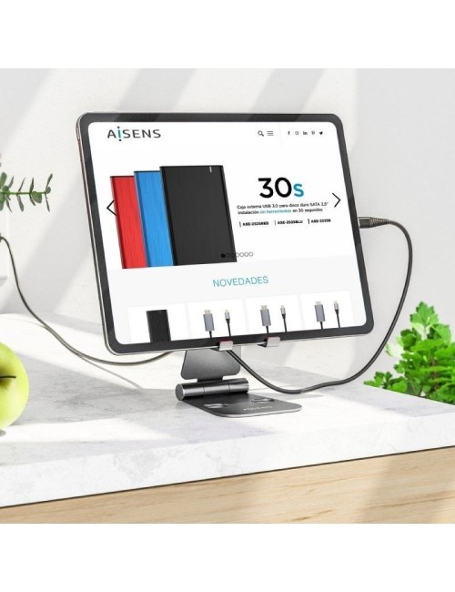 Soporte para Smartphone/Tablet Aisens MS2PXL-094/ Gris