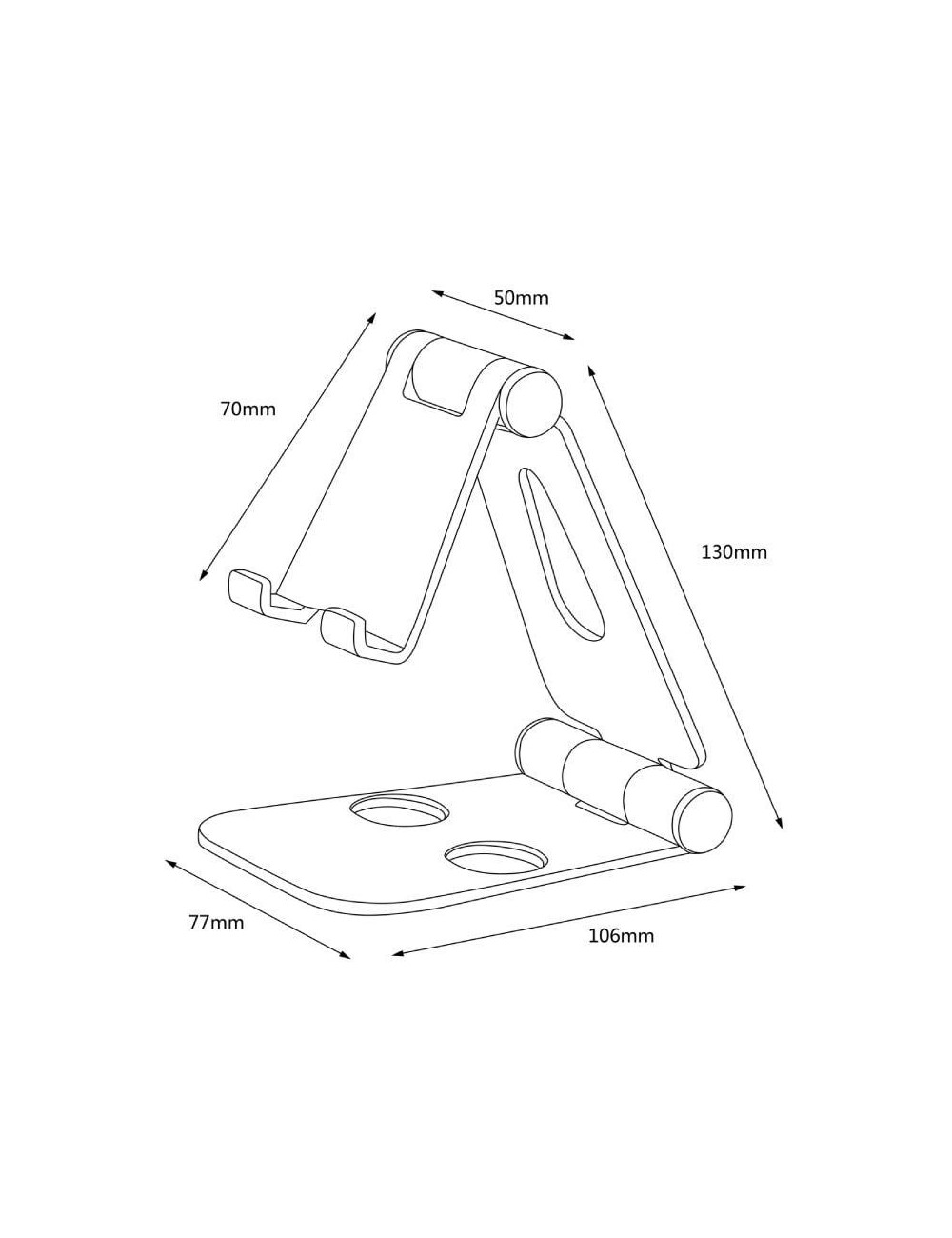 Soporte para Smartphone/Tablet Aisens MS2PXL-096/ Negro