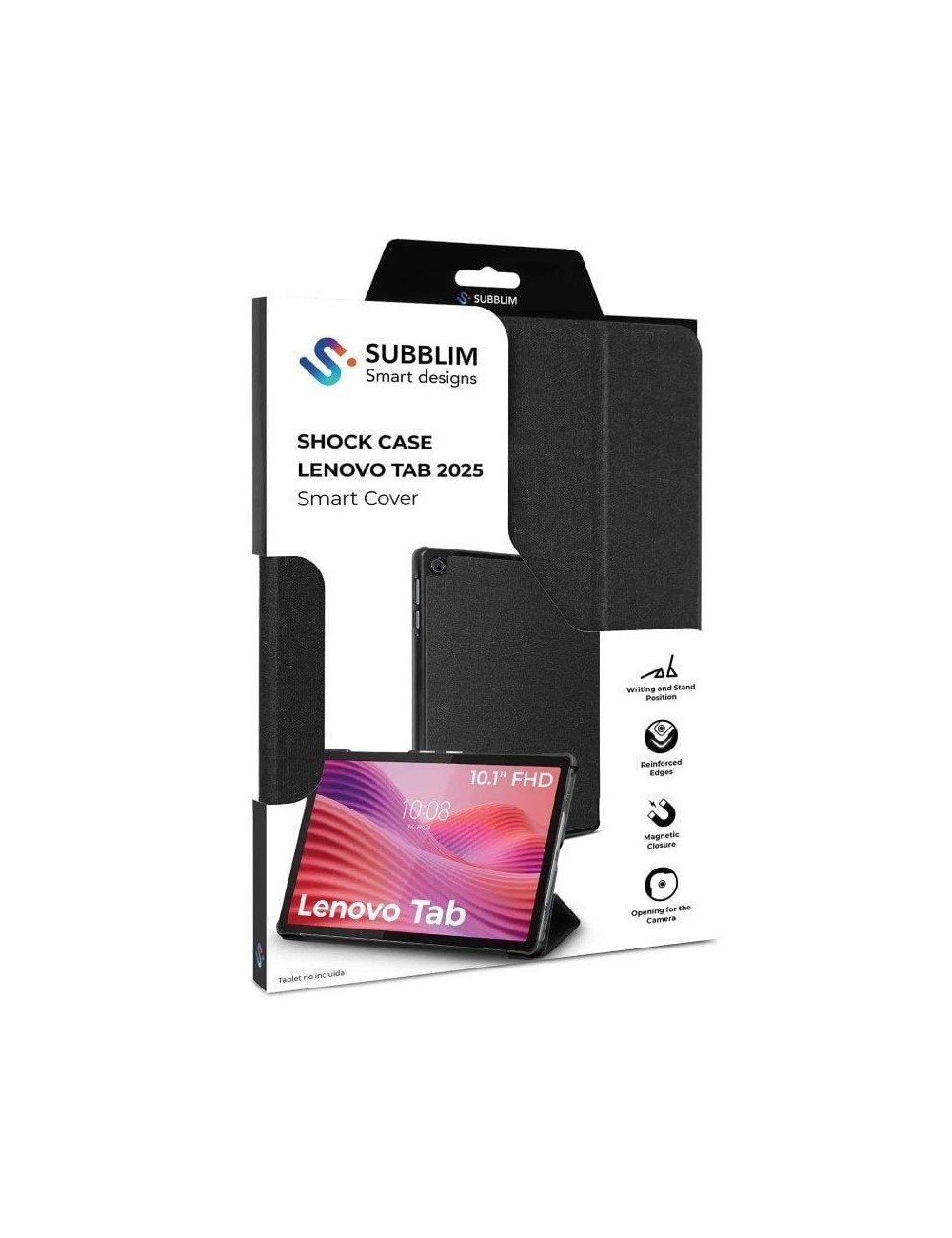 Funda Subblim Shock Case Lenovo Tab 2025 10.1'/ Negra
