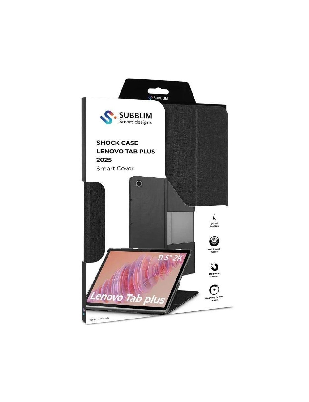 Funda Subblim Shock Case Lenovo Tab Plus 2025 11,5'/ Negra