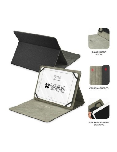 Funda Subblim Clever Stand para Tablets de 9.6'-11'/ Negra