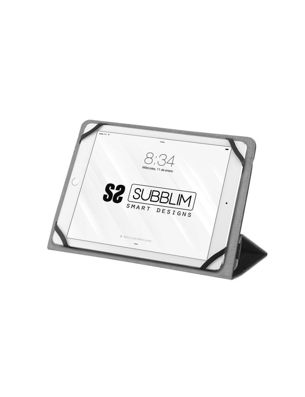 Funda Subblim Clever Stand para Tablets de 9.6'-11'/ Negra