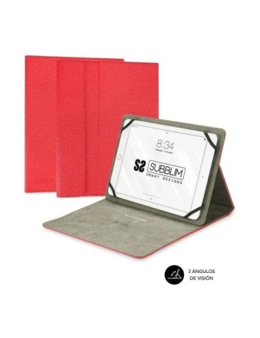 Funda Subblim Clever Stand para Tablets de 9.6'-11'/ Roja