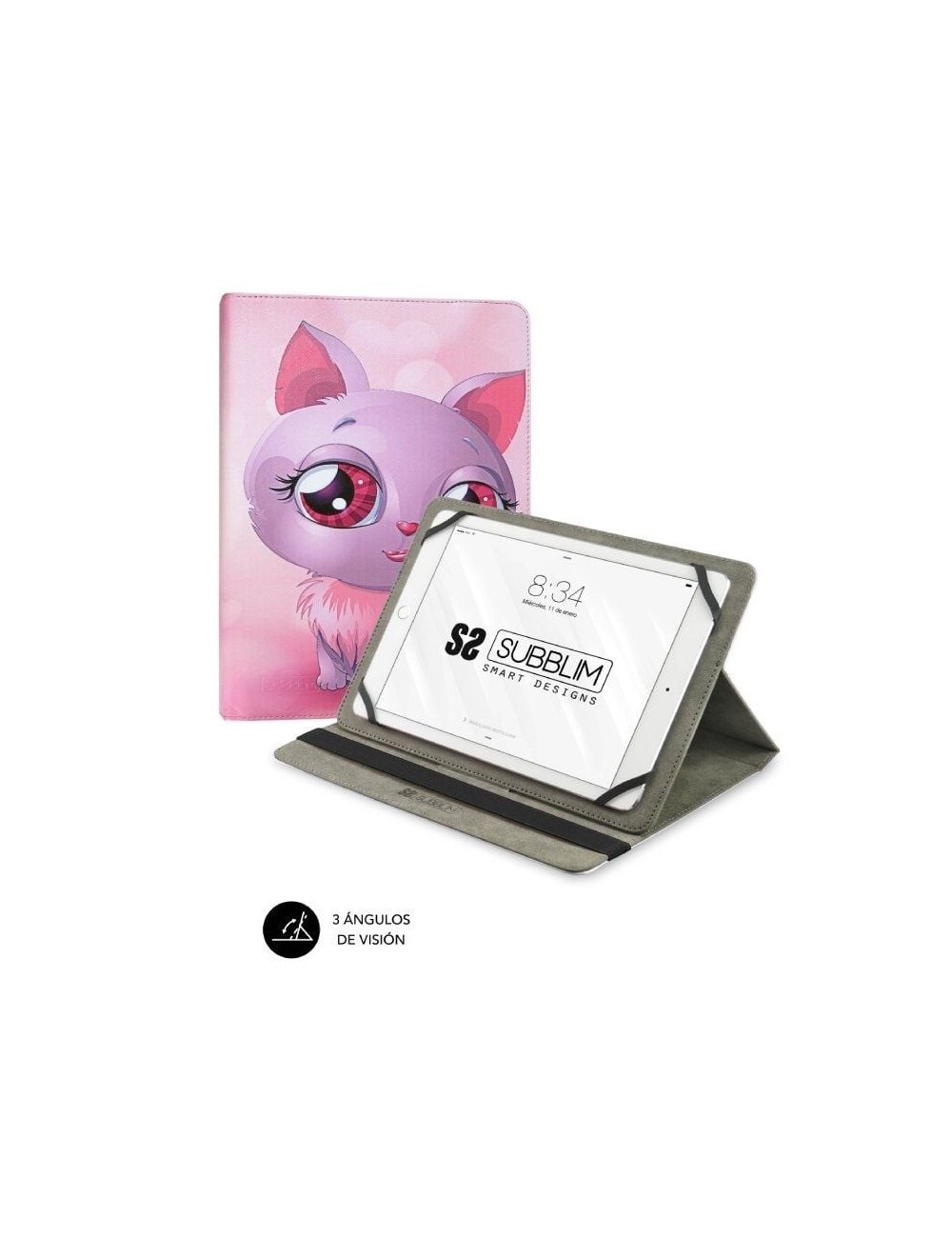 Funda Subblim Trendy Cat para Tablets de 10.1'-11'