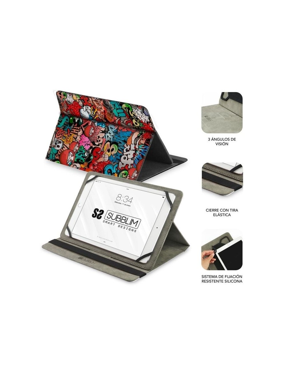 Funda Subblim Trendy Graffiti para Tablets de 9.6'-11'