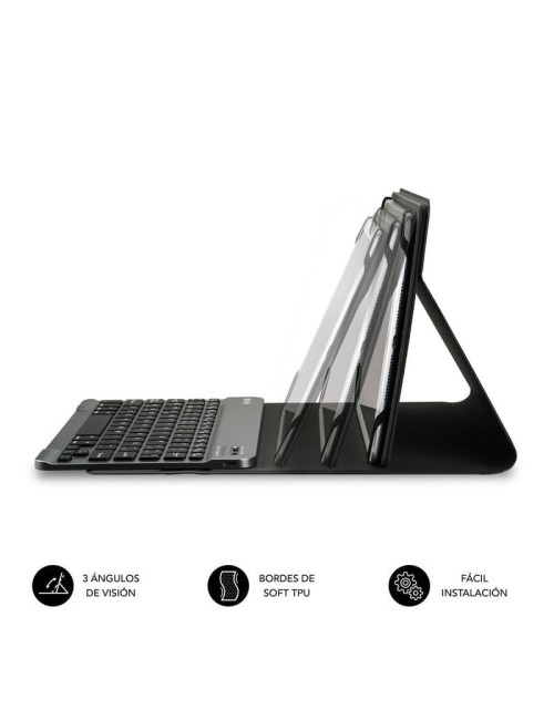 Funda con Teclado Subblim Keytab Pro Bluetooth para Tablets de 9.6'-10.8'/ Roja
