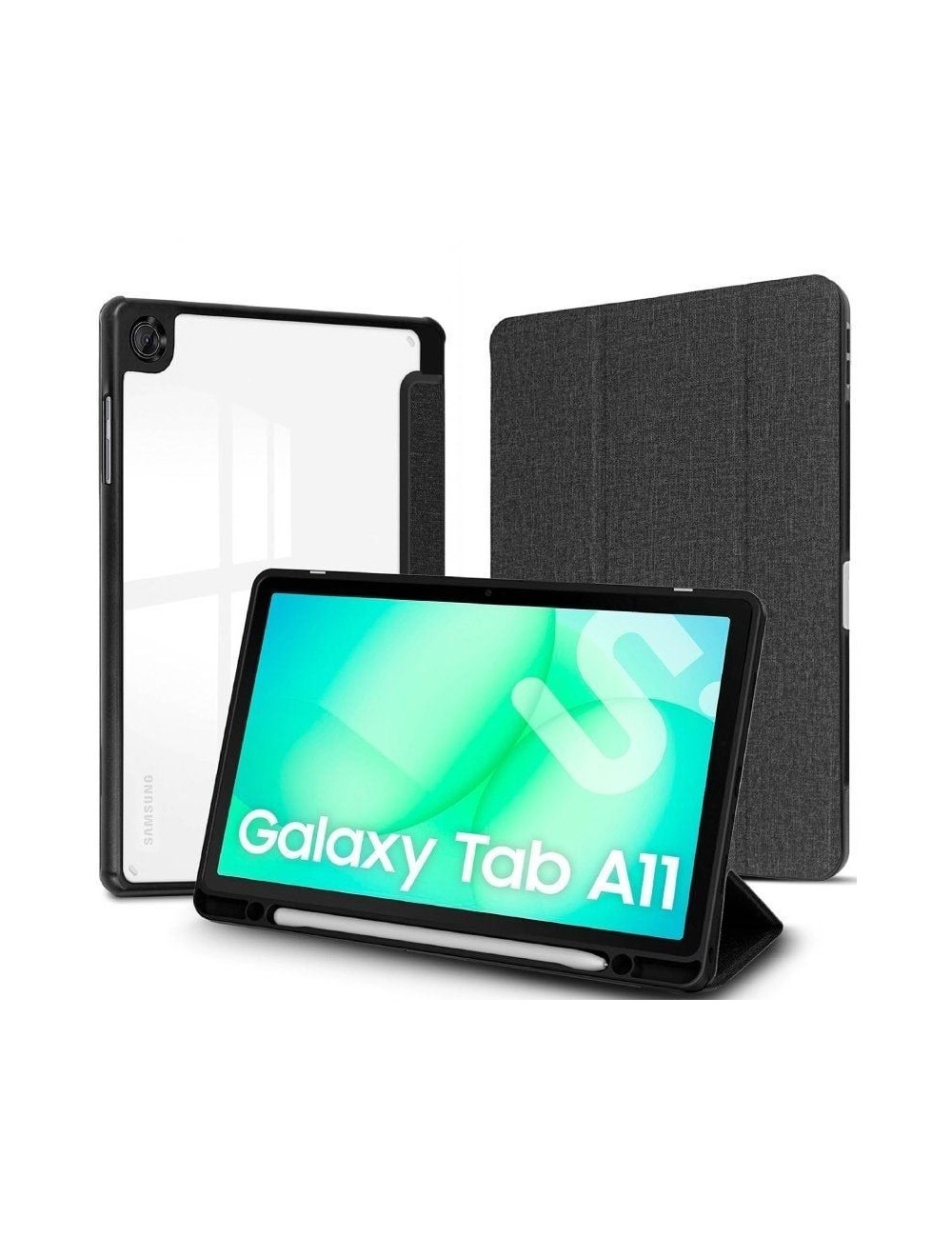 Funda Subblim Clear Shock Case para Samsung A11 8.7'/ Negra