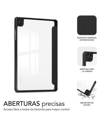 Funda Subblim Clear Shock Case para Samsung A11 8.7'/ Negra