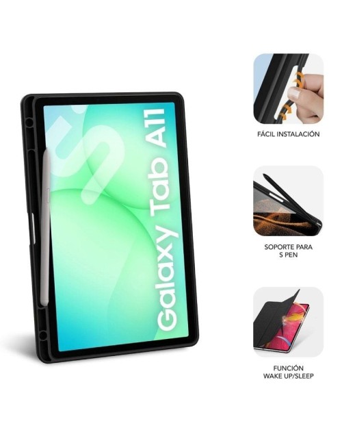 Funda Subblim Clear Shock Case para Samsung A11 8.7'/ Negra
