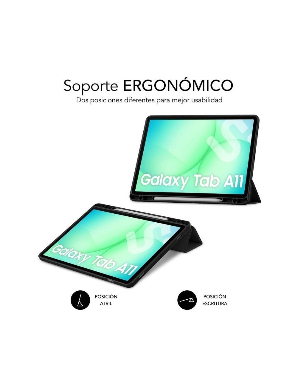 Funda Subblim Clear Shock Case para Samsung A11 8.7'/ Negra