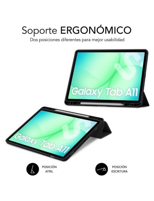 Funda Subblim Clear Shock Case para Samsung A11 8.7'/ Negra