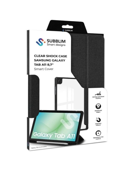 Funda Subblim Clear Shock Case para Samsung A11 8.7'/ Negra