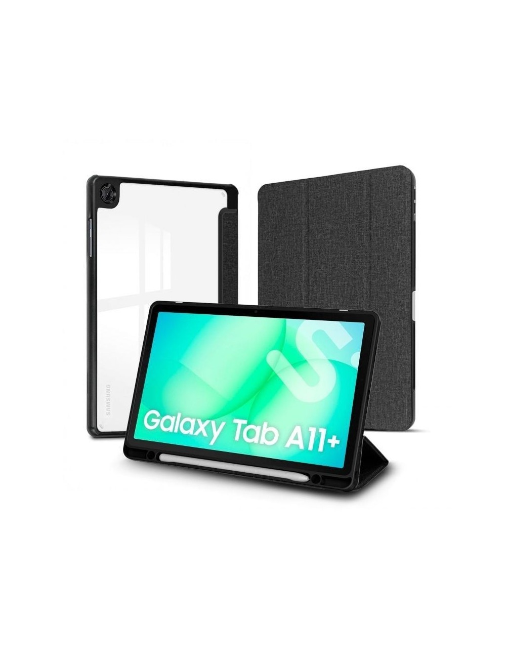 Funda Subblim Clear Shock Case para Samsung A11+/ Negra