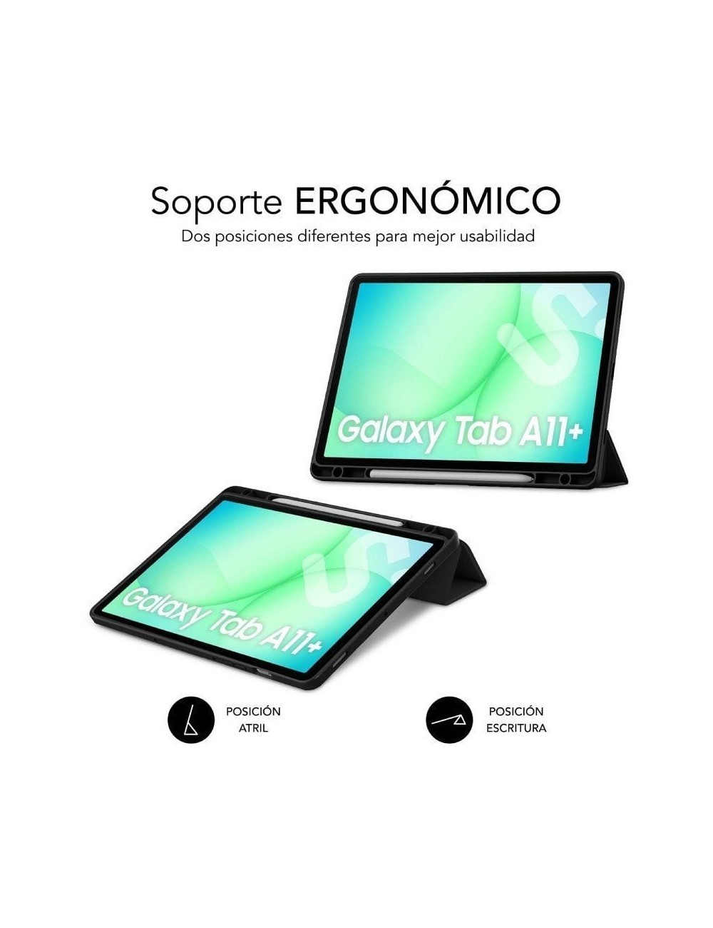 Funda Subblim Clear Shock Case para Samsung A11+/ Negra