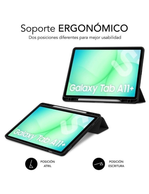 Funda Subblim Clear Shock Case para Samsung A11+/ Negra