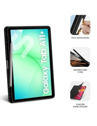 Funda Subblim Clear Shock Case para Samsung A11+/ Negra