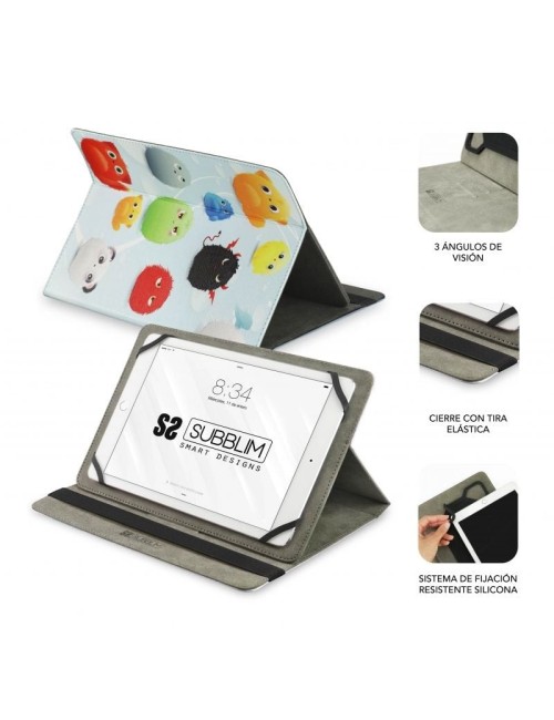 Funda Subblim Trendy Furry para Tablets de 9.6'-11'/ Negra