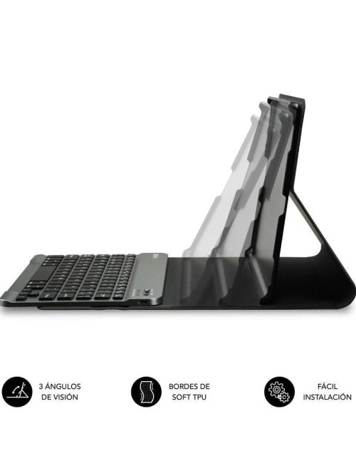 Funda con Teclado Subblim Shock Case Lenovo Tab 10.1' 2025/ Negra