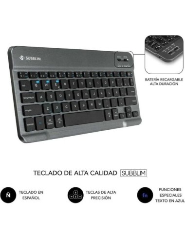 Funda con Teclado Subblim Keytab Pro BT Lenovo Idea Tab 11' 2025/ Negra
