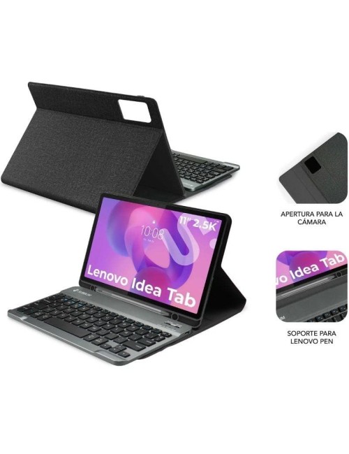Funda con Teclado Subblim Keytab Pro BT Lenovo Idea Tab 11' 2025/ Negra