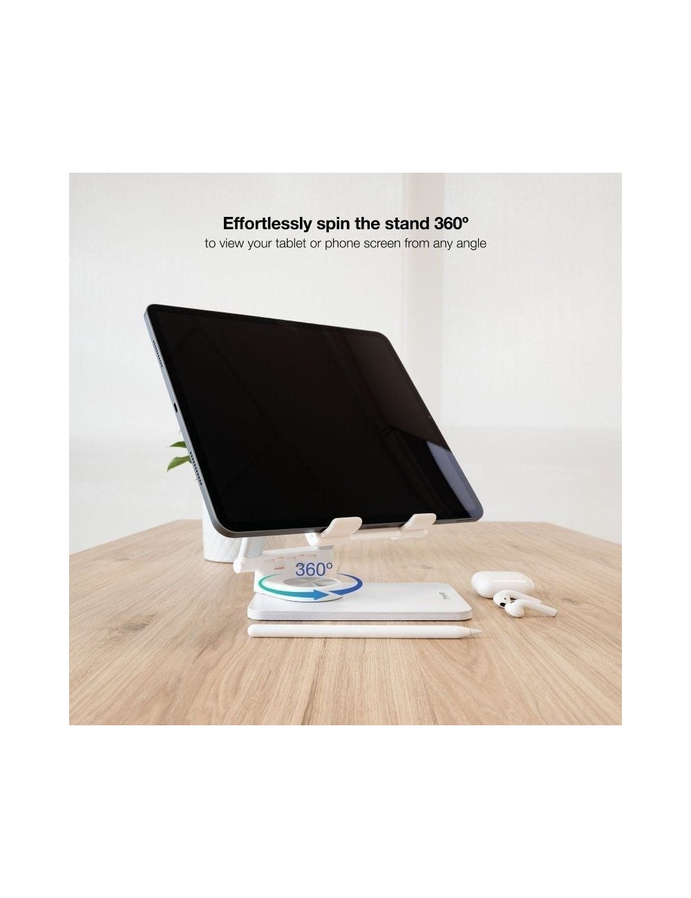Soporte para Smartphone/Tablet TooQ PH-HERMES-LUNA/ Blanco