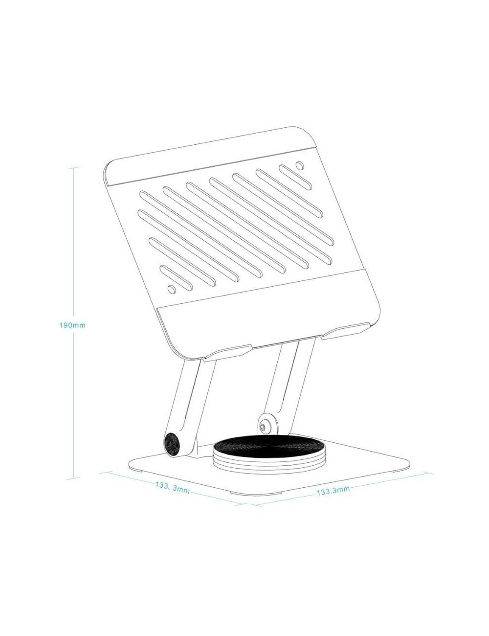 Soporte para Tablet TooQ PH-NARVI-G/ Gris