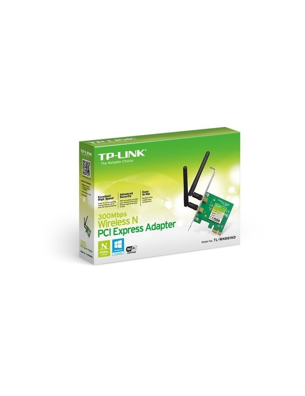 TARGETA WIRELESS N TP-LINK TL-WN881ND 300Mbps PCI-E(TL-WN881ND)