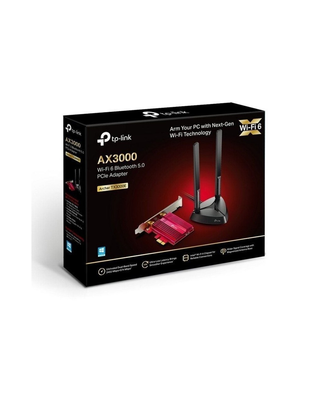 Tarjeta de Red Inalámbrica-PCI Express TP-Link Archer TX3000E/ 3000Mbps/ 2.4/5GHz