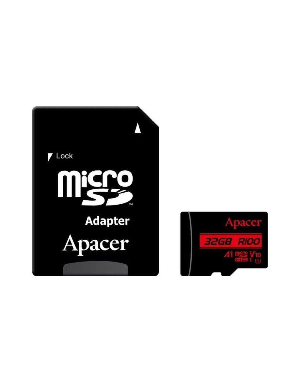 Tarjeta de Memoria Apacer 32GB microSD HC UHS 1 con Adaptador/ Clase 10/ 100MBs