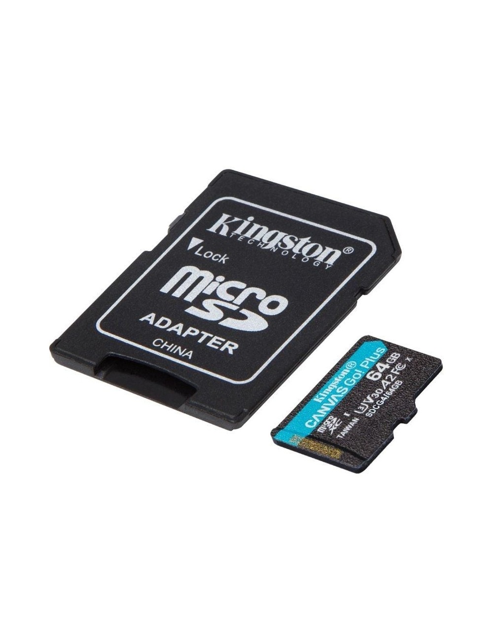 Tarjeta de Memoria Kingston CANVAS Go! Plus 64GB microSD XC con Adaptador/ Clase 10/ 200MBs