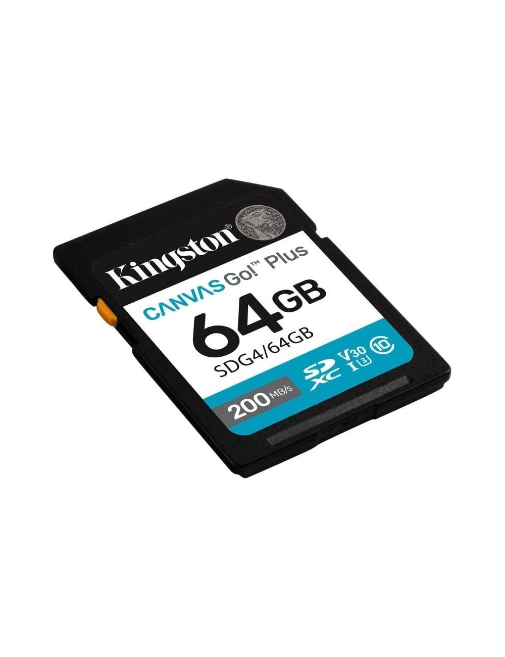 Tarjeta de Memoria Kingston CANVAS Go! Plus 64GB SD XC/ Clase 10/ 200MBs