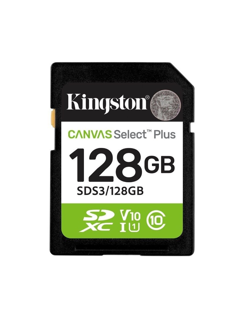 Tarjeta de Memoria Kingston CANVAS Select Plus 128GB SD XC/ Clase 10/ 150MBs