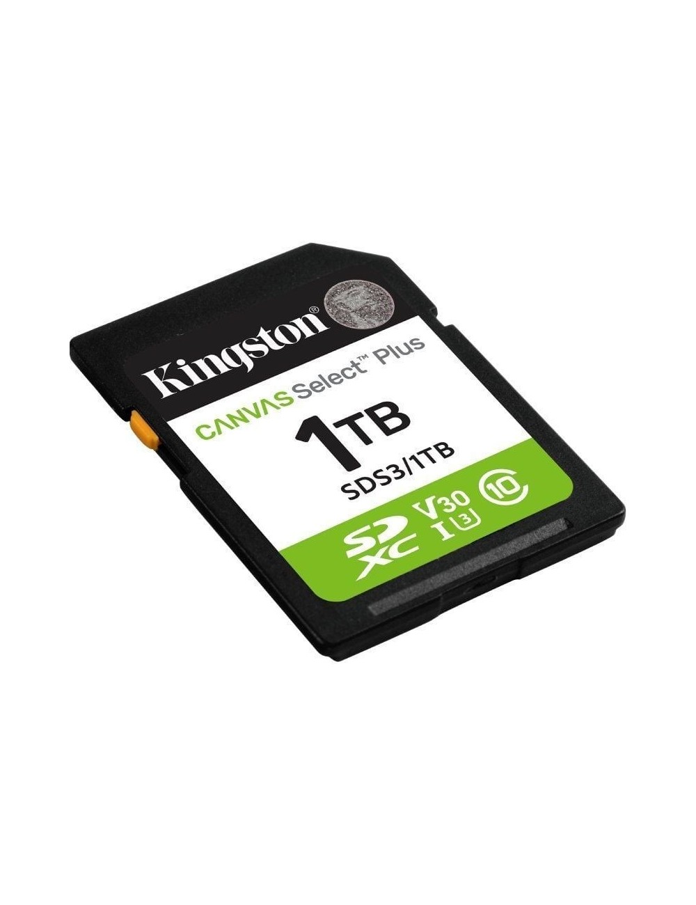 Tarjeta de Memoria Kingston CANVAS Select Plus 1TB SD XC/ Clase 10/ 150MBs