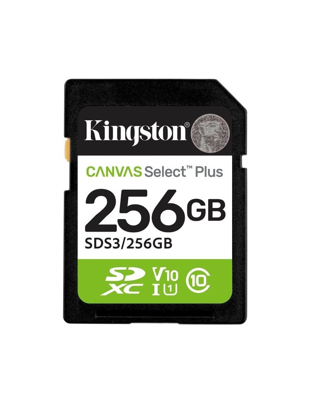 Tarjeta de Memoria Kingston CANVAS Select Plus 256GB SD XC/ Clase 10/ 150MBs