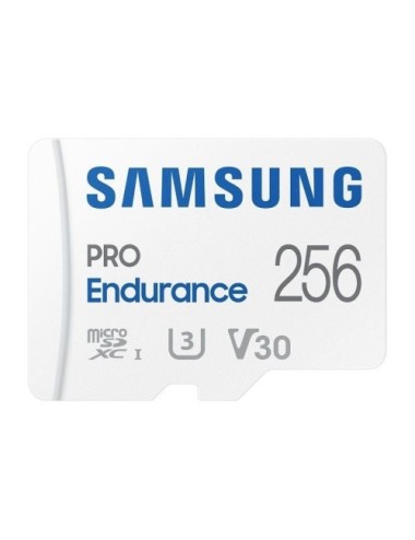 Tarjeta de Memoria Samsung Pro Endurance 256GB microSD XC con Adaptador/ Clase 10/ 100MBs