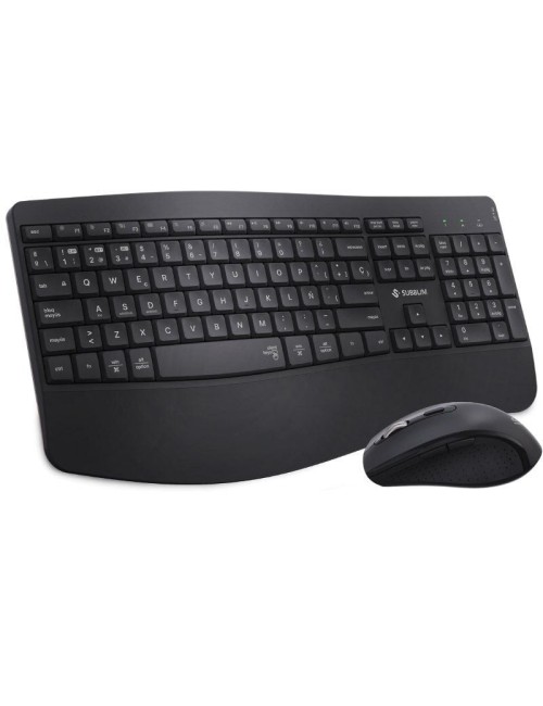 Teclado y Ratón Inalámbrico Subblim Combo Dual Office Prowave/ Negro