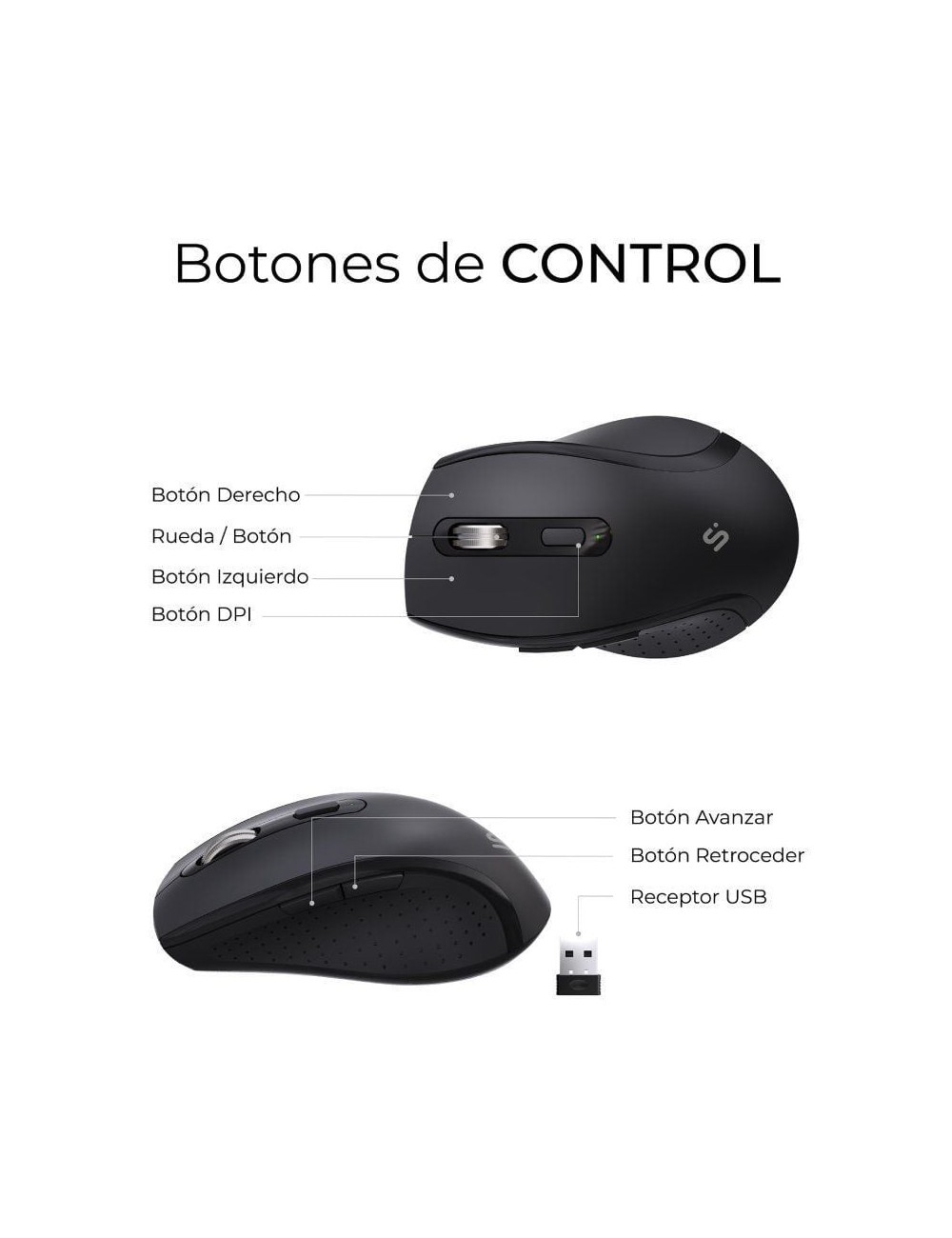 Teclado y Ratón Inalámbrico Subblim Combo Dual Office Prowave/ Negro