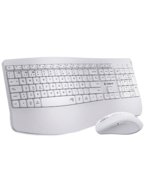 Teclado y Ratón Inalámbrico Subblim Combo Dual Office Prowave/ Blanco