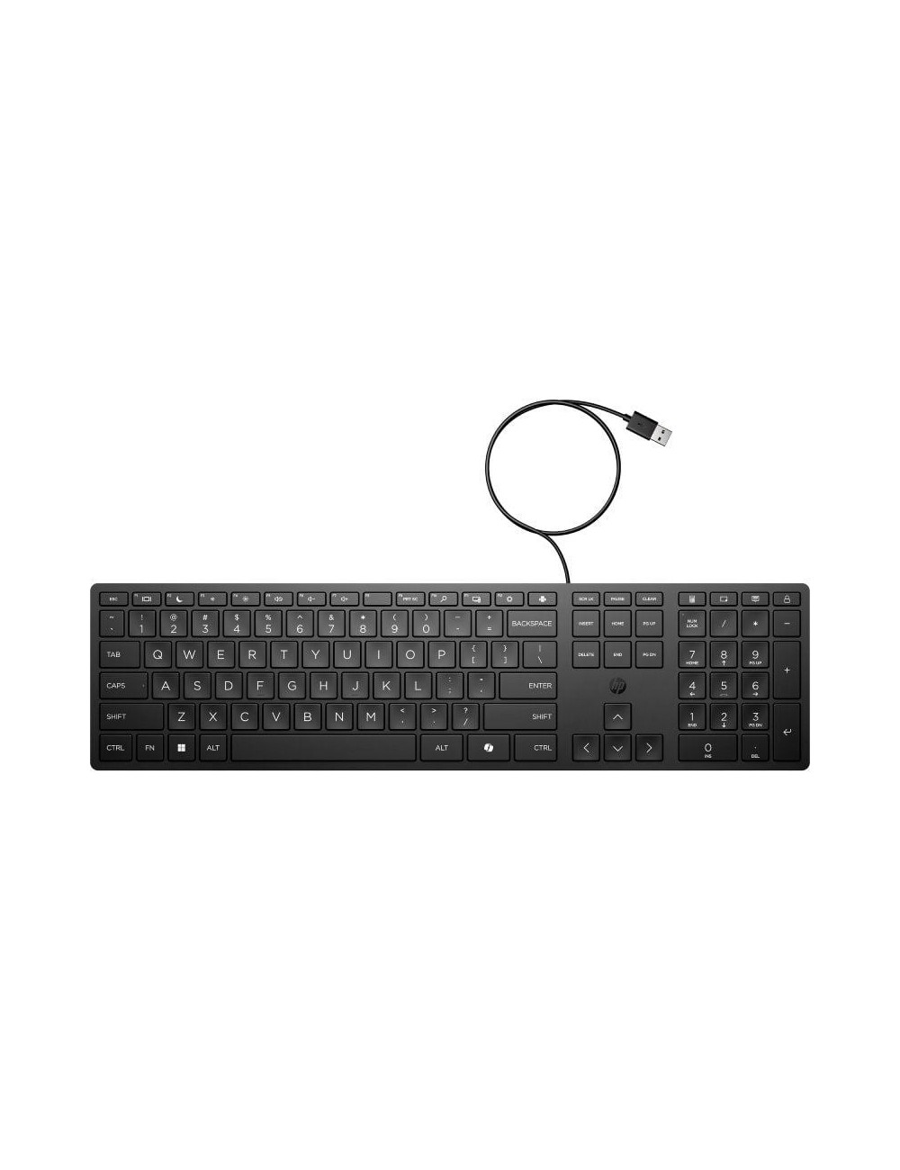 Teclado HP 320K/ Negro
