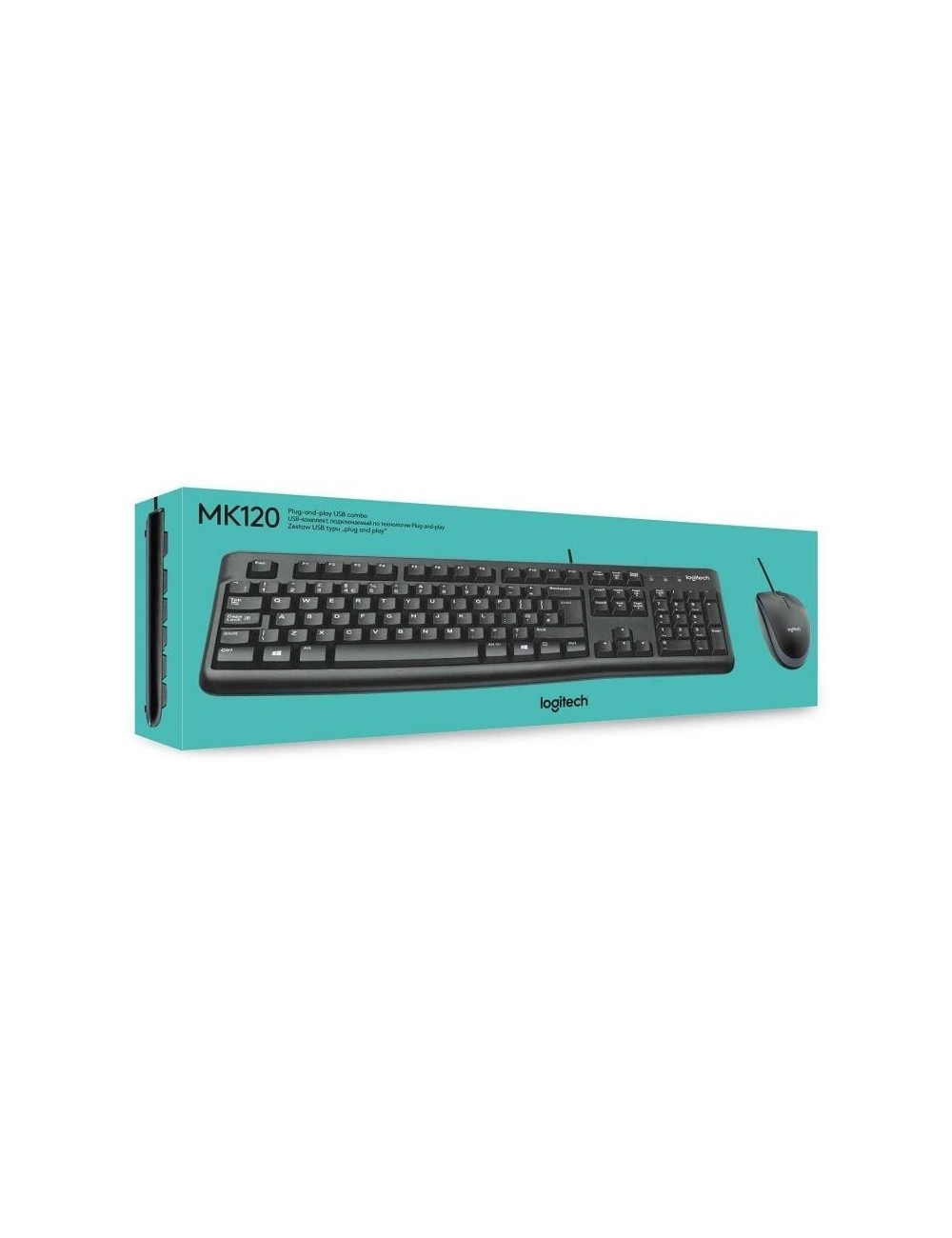 Teclado y Ratón Logitech Desktop MK120