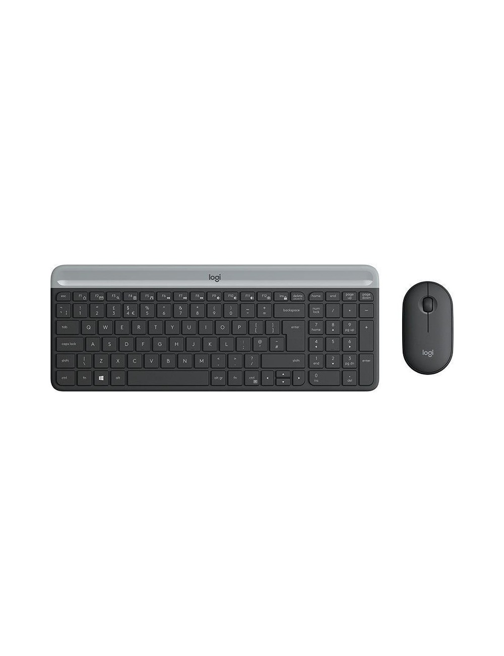 Teclado y Ratón Inalámbricos Logitech Slim Combo MK470