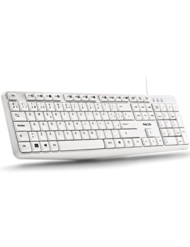 Teclado NGS Heritage HERITAGESPANISH/ Blanco