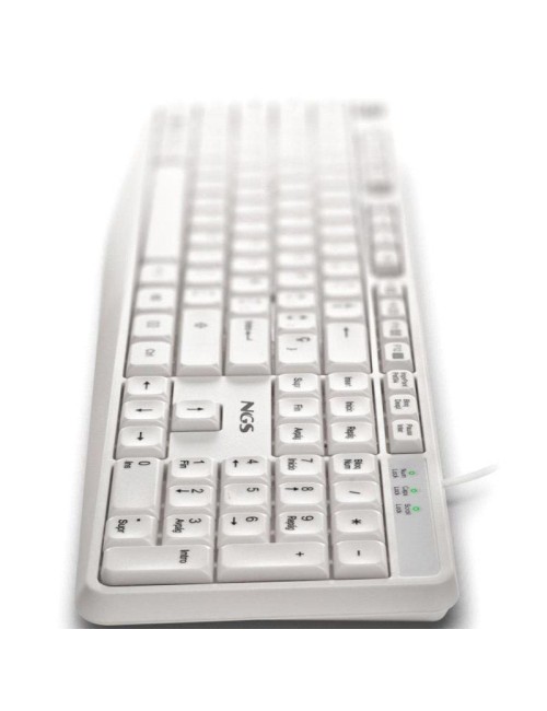 Teclado NGS Heritage HERITAGESPANISH/ Blanco
