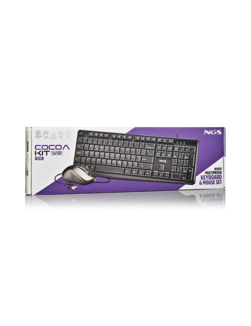 Teclado y Ratón NGS Cocoa KIT V2