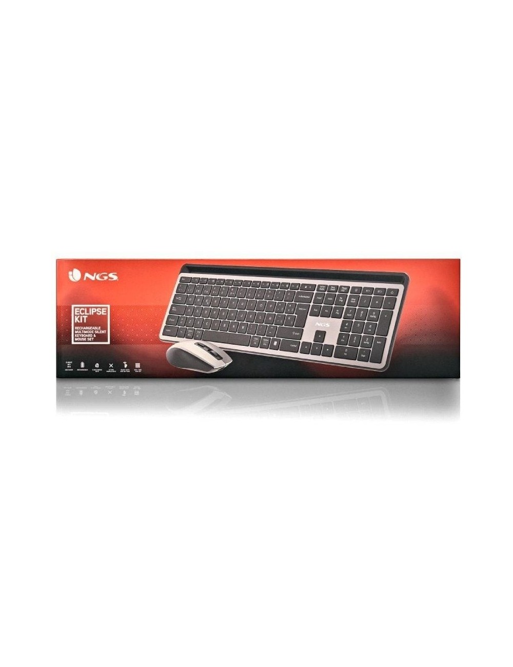 Teclado y Ratón Inalámbricos NGS Eclipse KIT