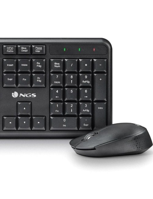 Teclado y Ratón Inalámbricos NGS Harmony Kit